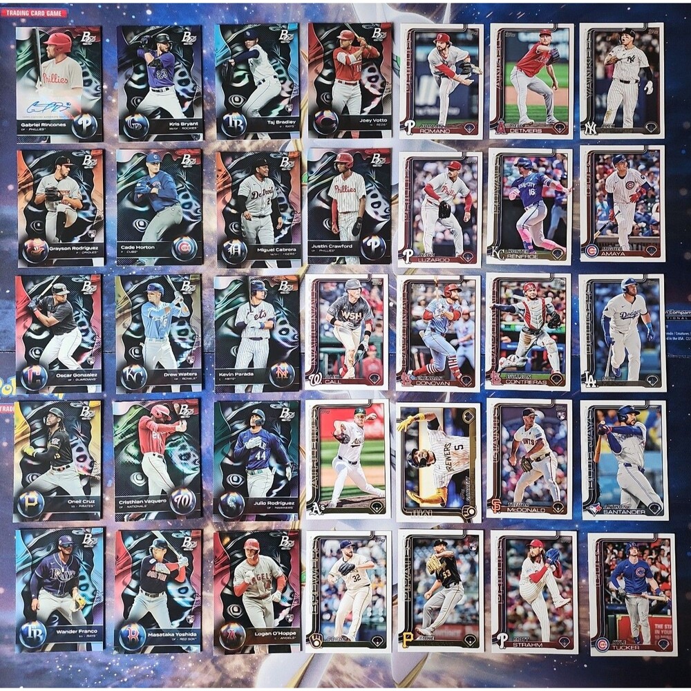 35 Card Baseball Lot - Topps/Bowman Platinum - Gabriel Rincones AUTO (LOT 6)